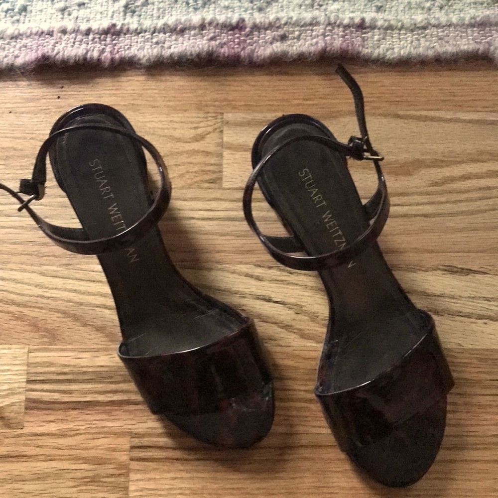 Stuart Weitzman Sandals - Tortoise Patent - image 1